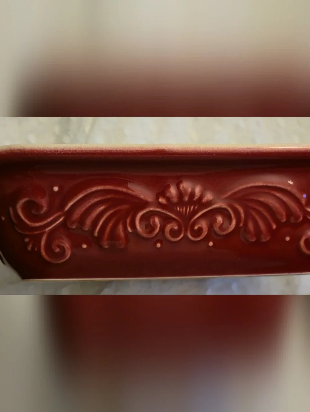 Pfaltzgraff Weir in Your Kitchen Cayenne Red Square Stoneware Cake Baker 12